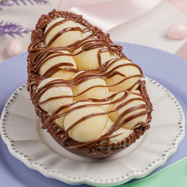 Ovo de Páscoa de Colher de Ninho com Nutella