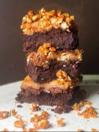 Brownie de Caramelo com Amendoim